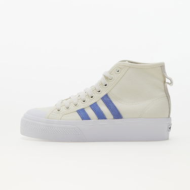 Кецове и обувки adidas Originals Nizza Platform Mid W Off White/ Blue Fusion/ Cloud White Бяло | FZ6189, 0