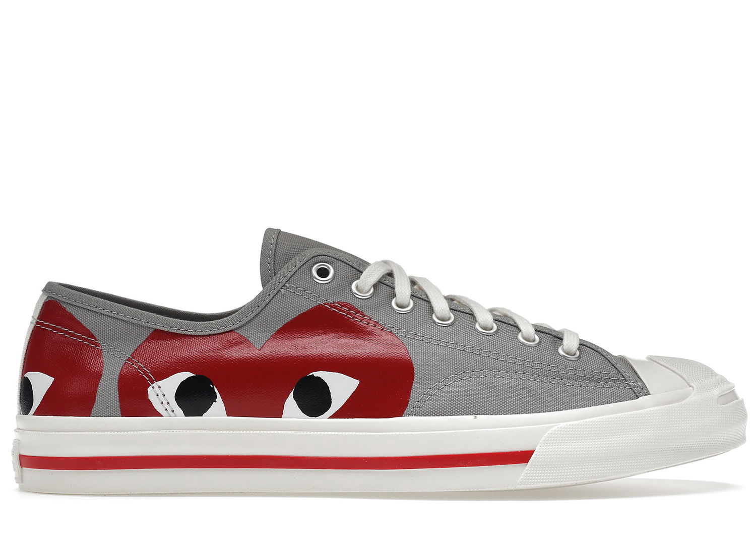 Кецове и обувки Converse Jack Purcell Comme des Garcons PLAY Grey Red Сиво | 171260C, 0