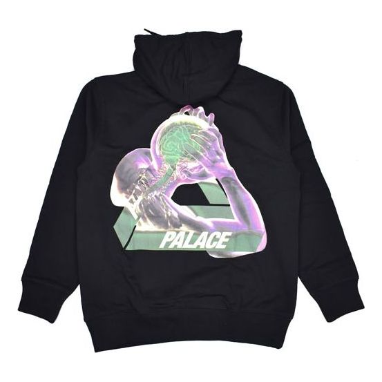 Суитчър Palace Character Logo Print Hoodie Черно | P18HD036