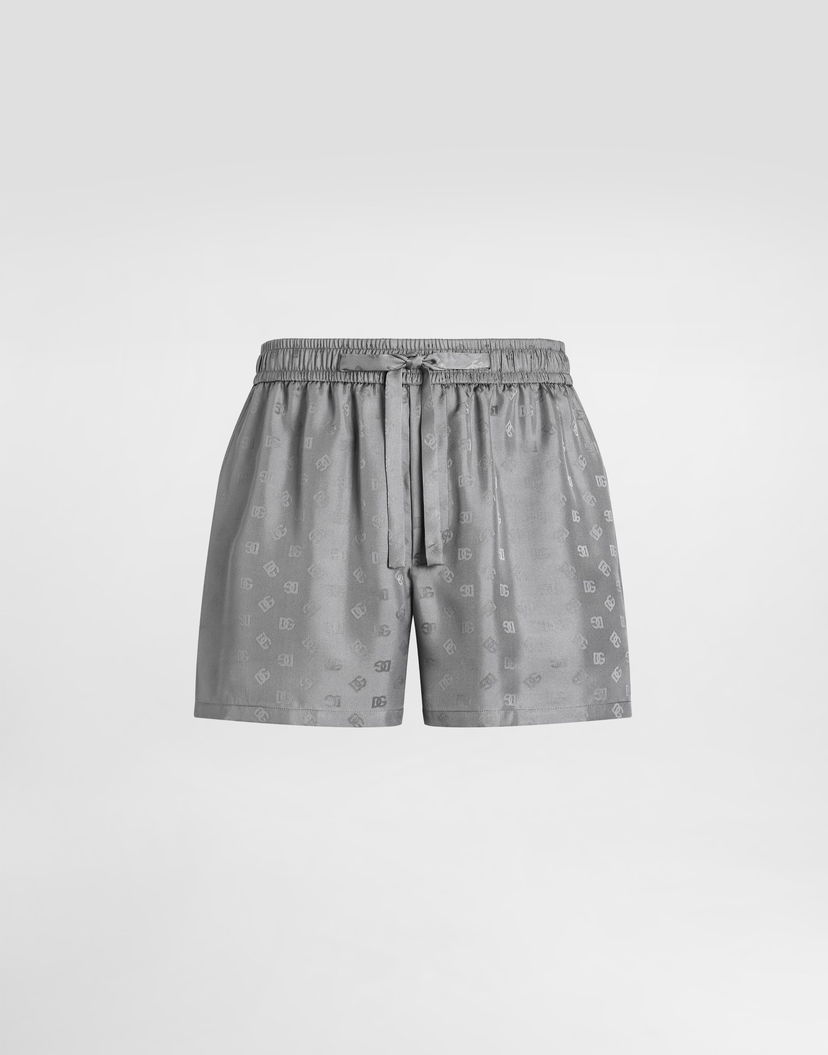 Къси панталони Dolce & Gabbana Dolce & Gabbana Jacquard Bermuda Shorts with DG Logo Сиво | GP12OTFJ1JYN0497