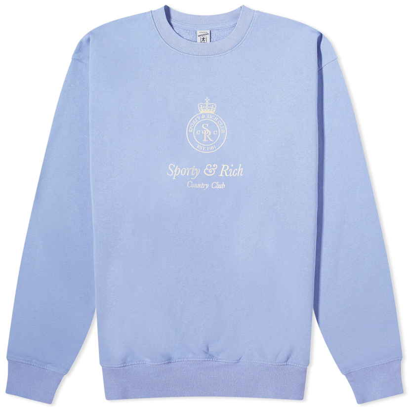 スウェット・トレーナー Sporty & Rich 94 Country Club Half Zip Sweatshirt QZ881CH Пуловер Sporty & Rich 94 Country Club Quarter Zip Sweat