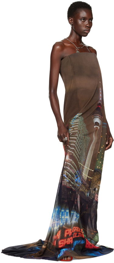 Pокля Jean Paul Gaultier Shayne Oliver Edition Maxi Dress Многоцветен | 24/27-F-RO181-T551-60405030, 4