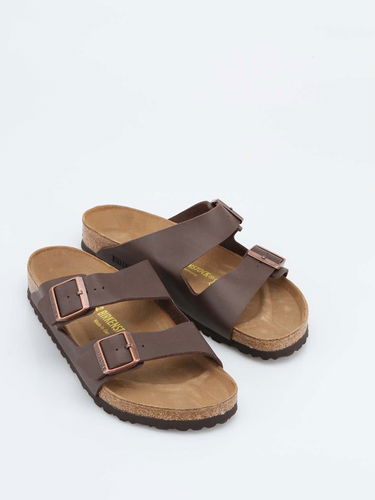 Кецове и обувки Birkenstock Arizona Reg Birko-Flor Кафяво | 051701_dark brown, 0