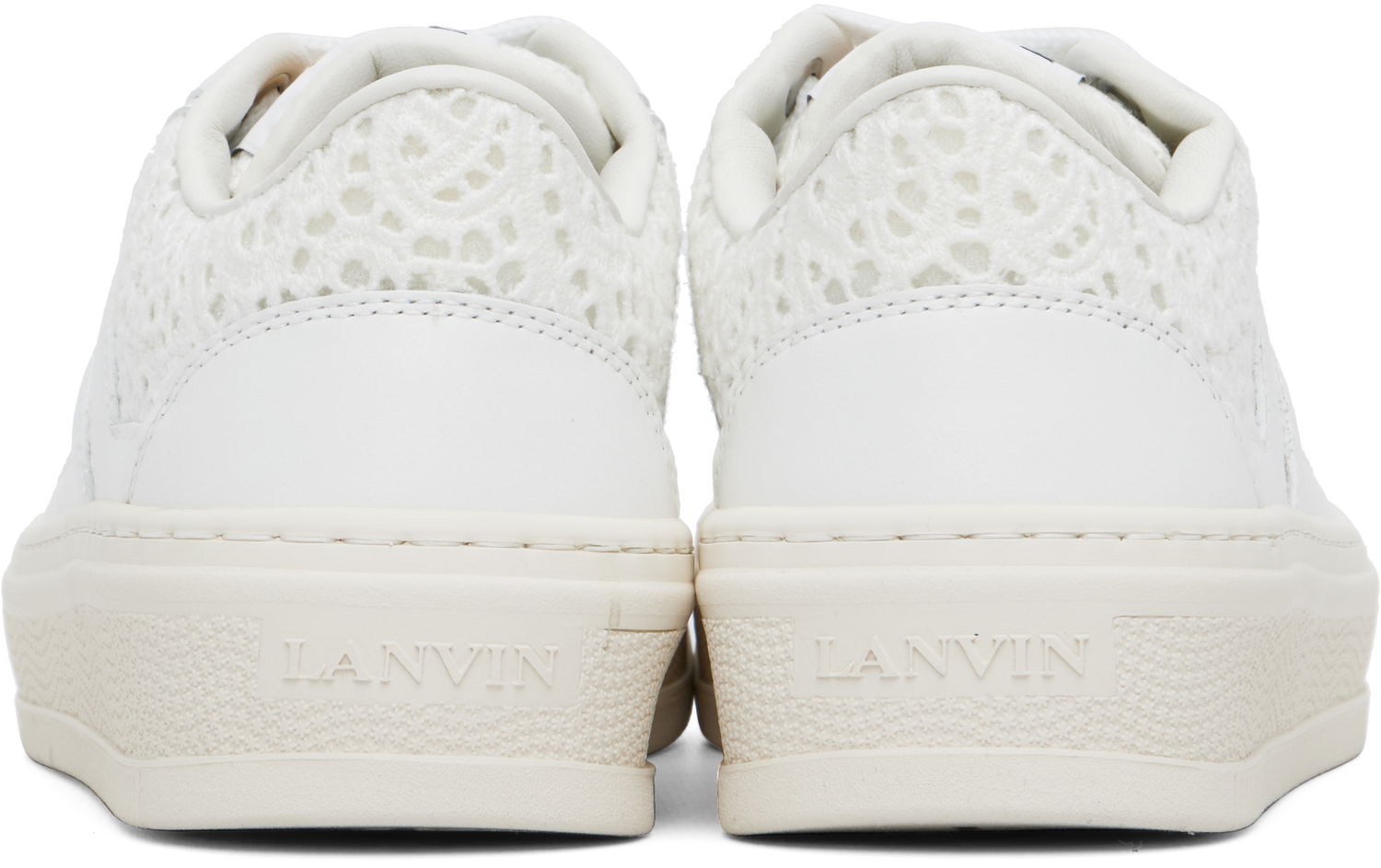 Кецове и обувки LANVIN Off-White Cash Sneakers Бяло | FU-SKLK09-DENT-E25, 1