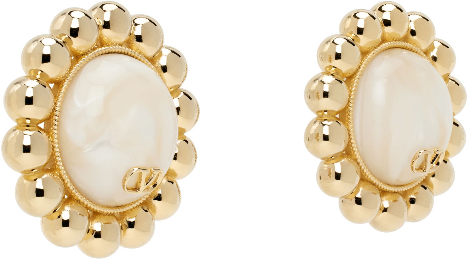 Обеци Valentino Valentino Garavani Pas Plus Earrings Металик | 6W2J0Y18DHC, 1