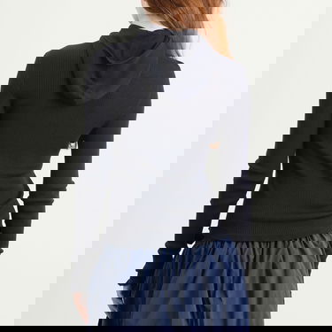 Суитчър Cecilie Bahnsen Cecilie Bahnsen Belma Merino Knit Ribbed Hoodie Черно | 425KNI50006, 3