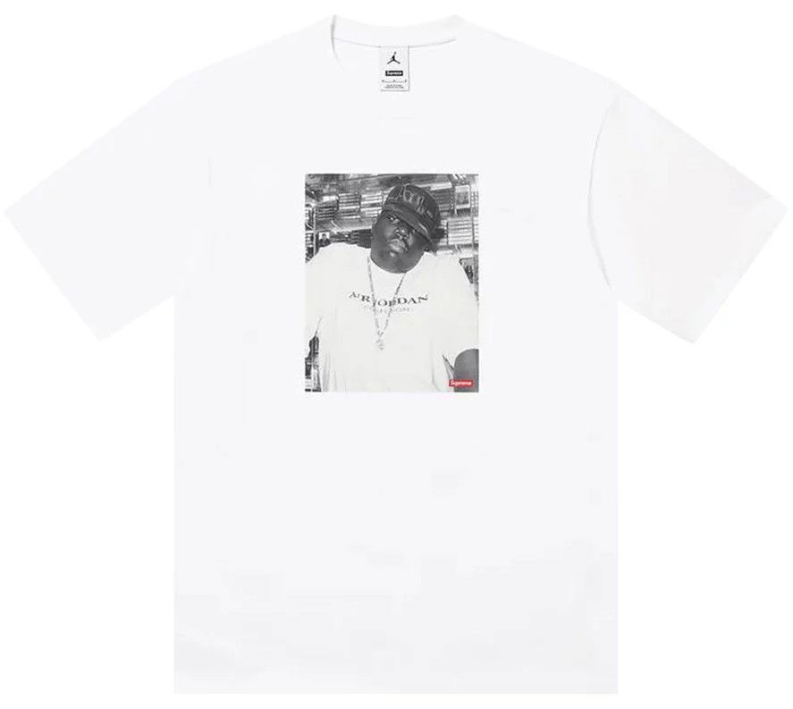 Тениска Supreme Jordan Biggie Short Sleeve T-Shirt, Size M Бяло | FW24KN3-WHT, 0