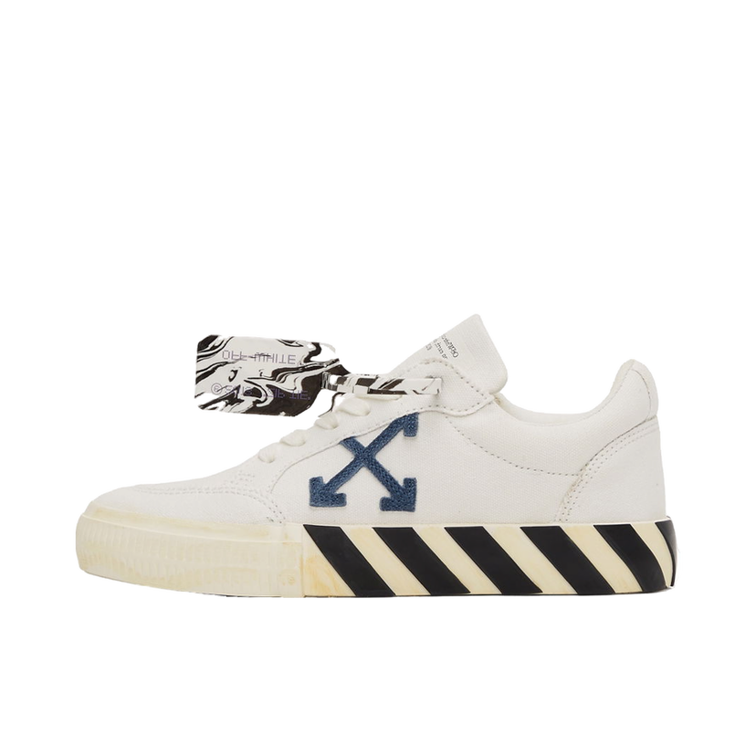 Кецове и обувки Off-White Vulc Sneaker ''White Navy Blue'' W Бяло | OMIA085F21FAB0010146