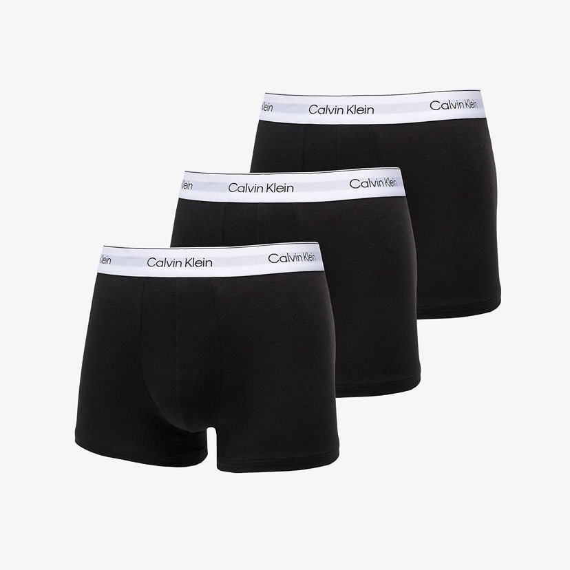 Боксерки CALVIN KLEIN Extra Soft Cotton Stretch Trunk 3-Pack Black Черно | NB3963A UB1