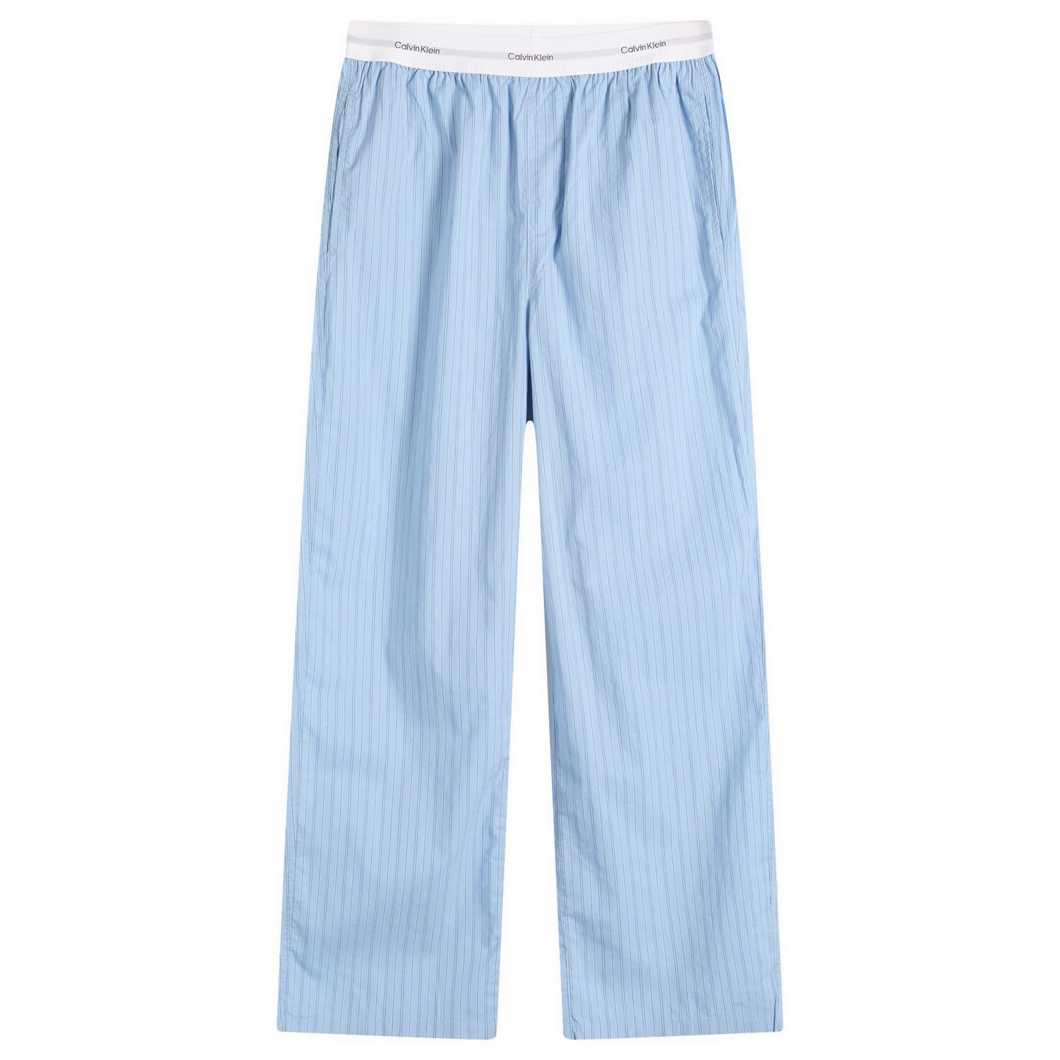 Пижама CALVIN KLEIN Women's Cotton Poplin Sleep Pants, Size Large Синьо | LV00QS74102S3, 0