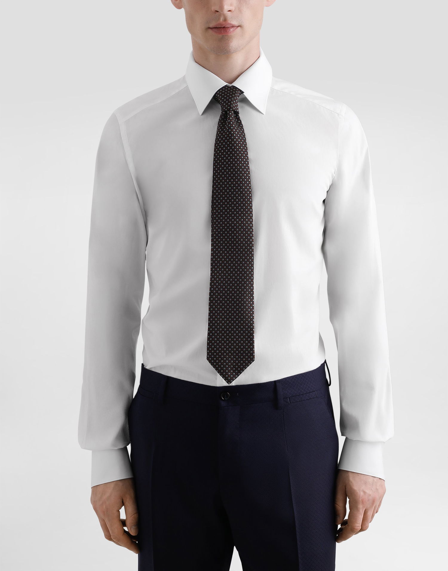 Аксесоари Dolce & Gabbana Dolce & Gabbana Micro-Design Jacquard Tie Черно | GT147EG0JSBN1283, 1