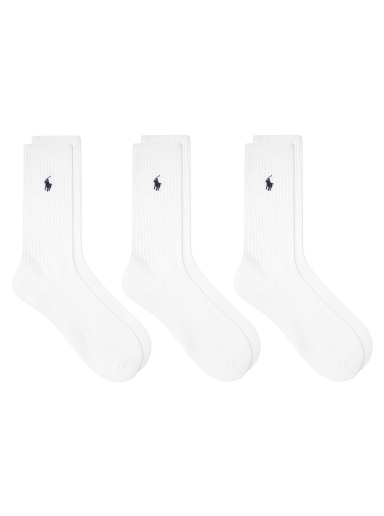 Чорапи Polo by Ralph Lauren Sports Sock - 3 Pack Бяло | 449655211003