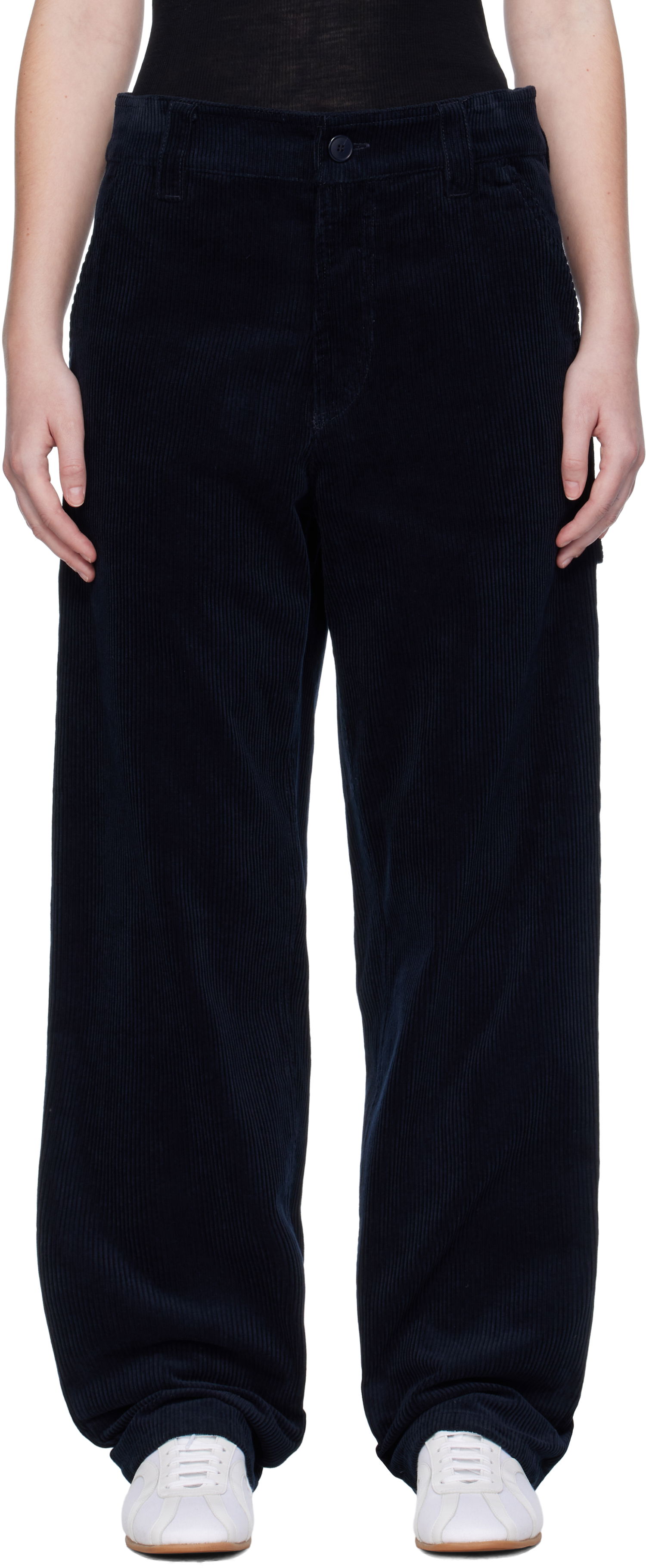 Панталони A.P.C. A.P.C. Fergus Corduroy Pants Тъмно синьо | COHBB-M08500, 0