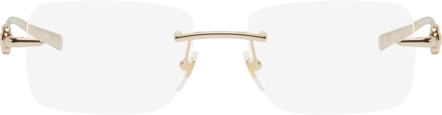 Слънчеви очила Gucci Gucci Horsebit Rimless Glasses Металик | GG1703O-003, 0