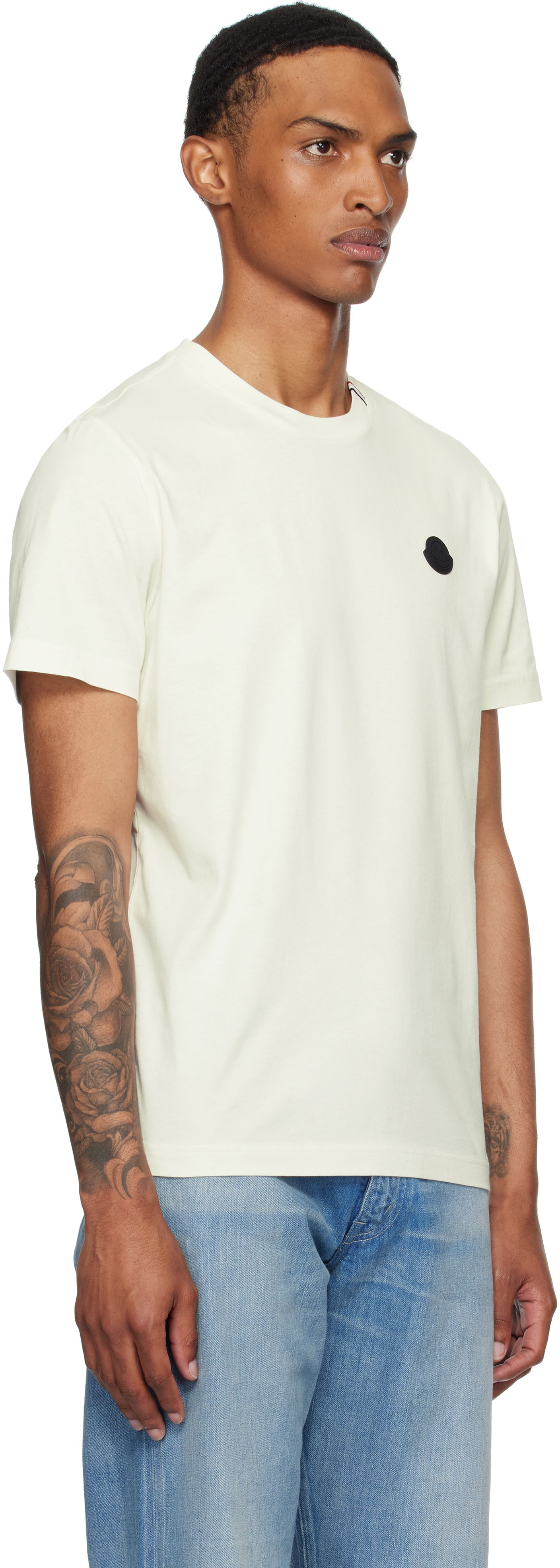 Тениска Moncler Moncler Short Sleeve T-Shirt Бежово | K20918C0003289AYW, 1