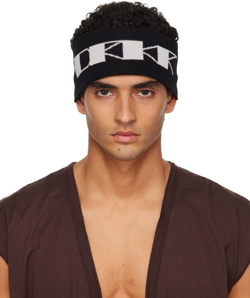 Шапка Rick Owens Rick Owens DRKSHDW Concordians Cotton Headband Черно | DA02E7480 KP6