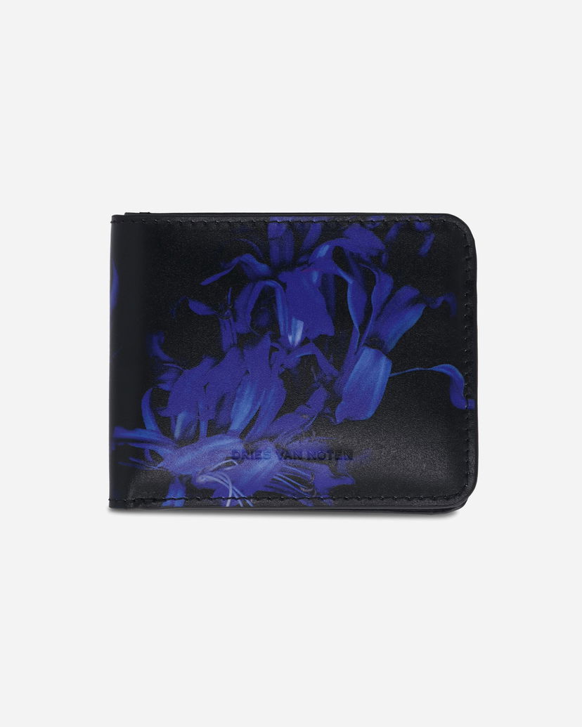 Портфейл Dries Van Noten Dries Van Noten Floral Print Leather Wallet Черно | 252-022110-598 504