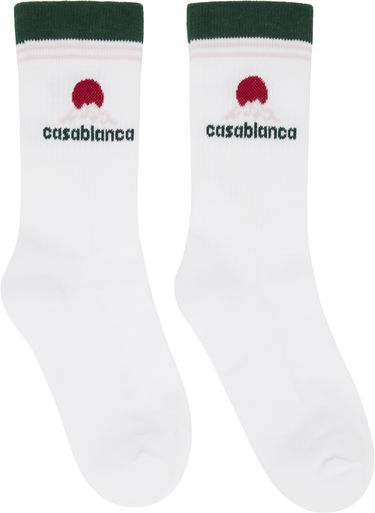 Чорапи Casablanca Casablanca Montagne Socks Бяло | APF25-ACC-010-05, 0