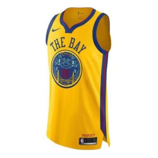 Фланелка Nike NBA Golden State Warriors Thompson 11 Basketball Jersey Жълто | AH6052-730