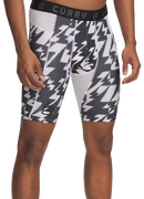 Curry Lightning Bolt Printed Compression Shorts
