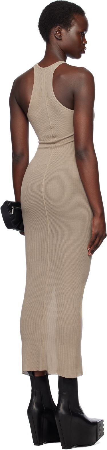 Pокля Rick Owens Rick Owens Hollywood Tank Maxi Dress Бежово | RP01E7549 RC, 2