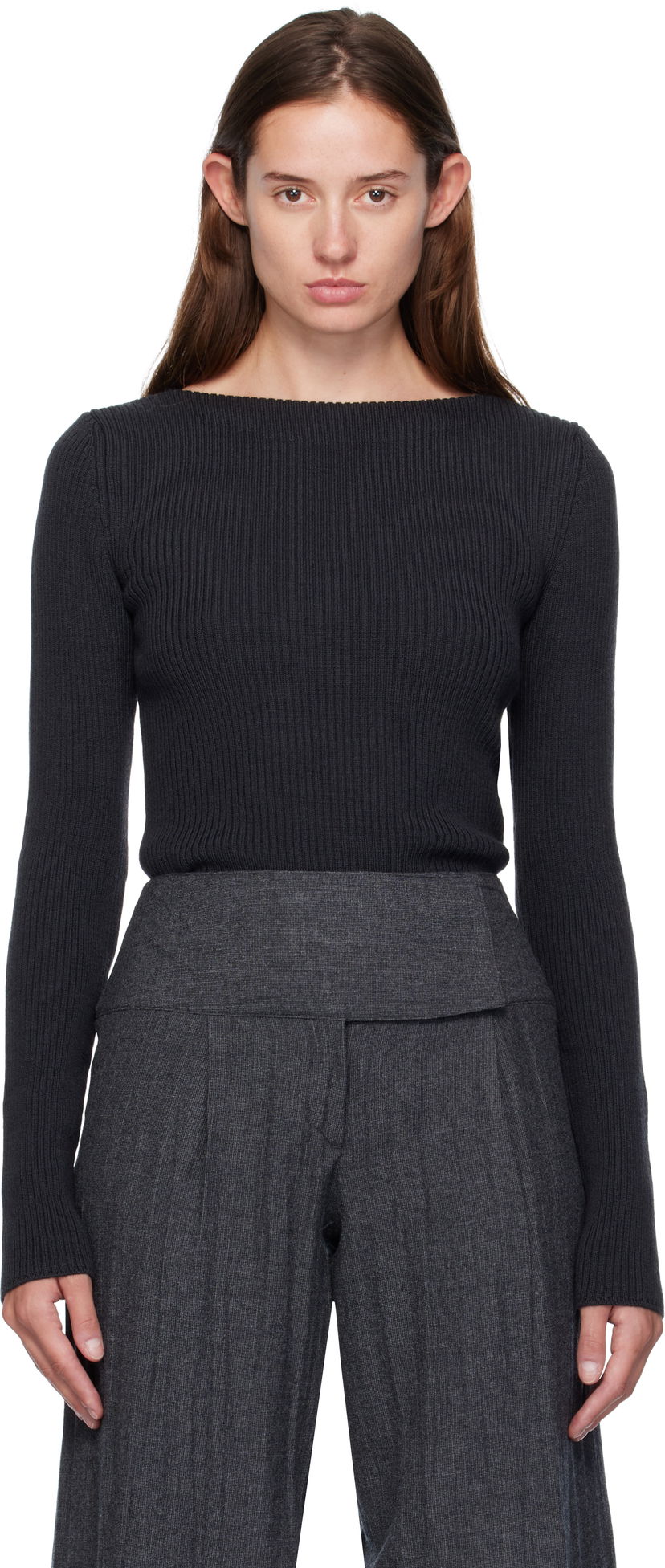 Пуловер OUR LEGACY Our Legacy Strict Knit Sweater Тъмно синьо | W4253SO