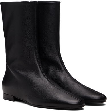 Кецове и обувки TOTEME TOTEME Grained Leather Ankle Boots Черно | 254-WAS0264-LE0162, 3