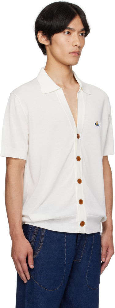 Пуловер Vivienne Westwood Vivienne Westwood Cotton Polo Cardigan Бяло | 2701001D-Y003F-, 1