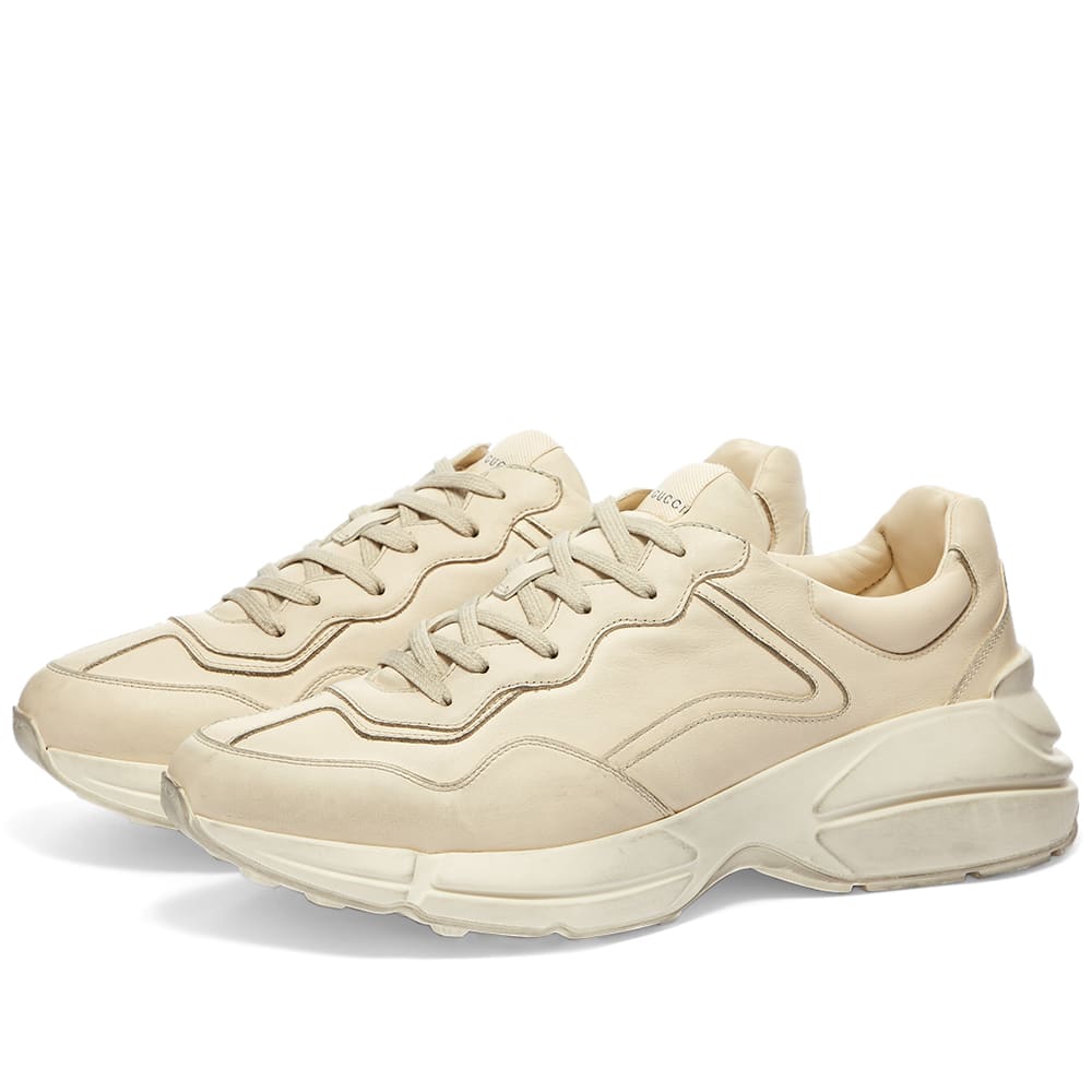Кецове и обувки Gucci Rhyton Sneaker Бежово | 498916-A9L00-9522, 1