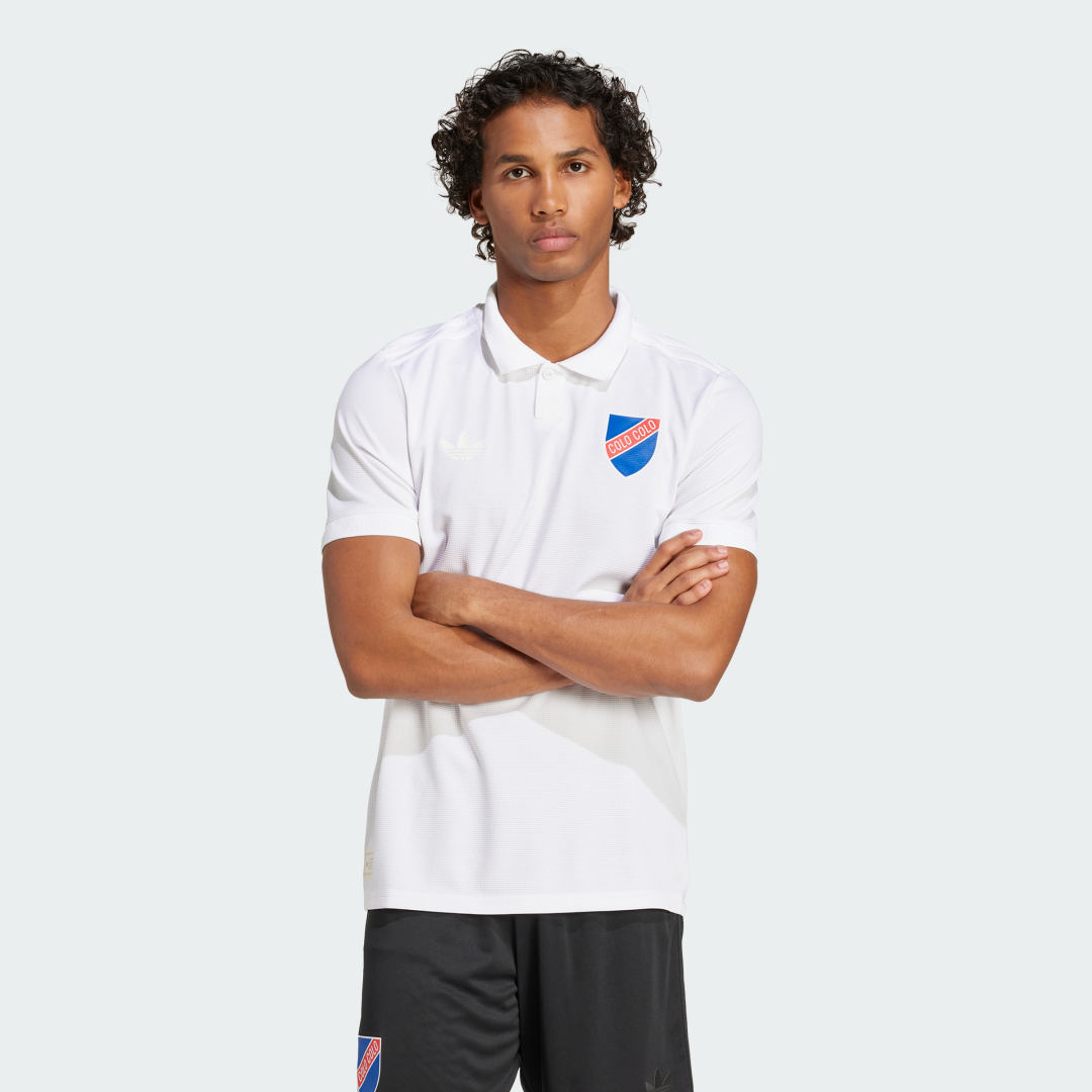 Поло тениска adidas Performance Colo-Colo Anniversary Polo Shirt Бяло | JE4292, 0