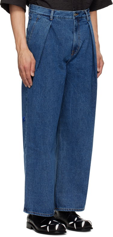 Дънки ADER ERROR ADER error Sig; TRS Tag 02 Pleated Wide-Leg Jeans Синьо | BO42FYJE0102BL, 1