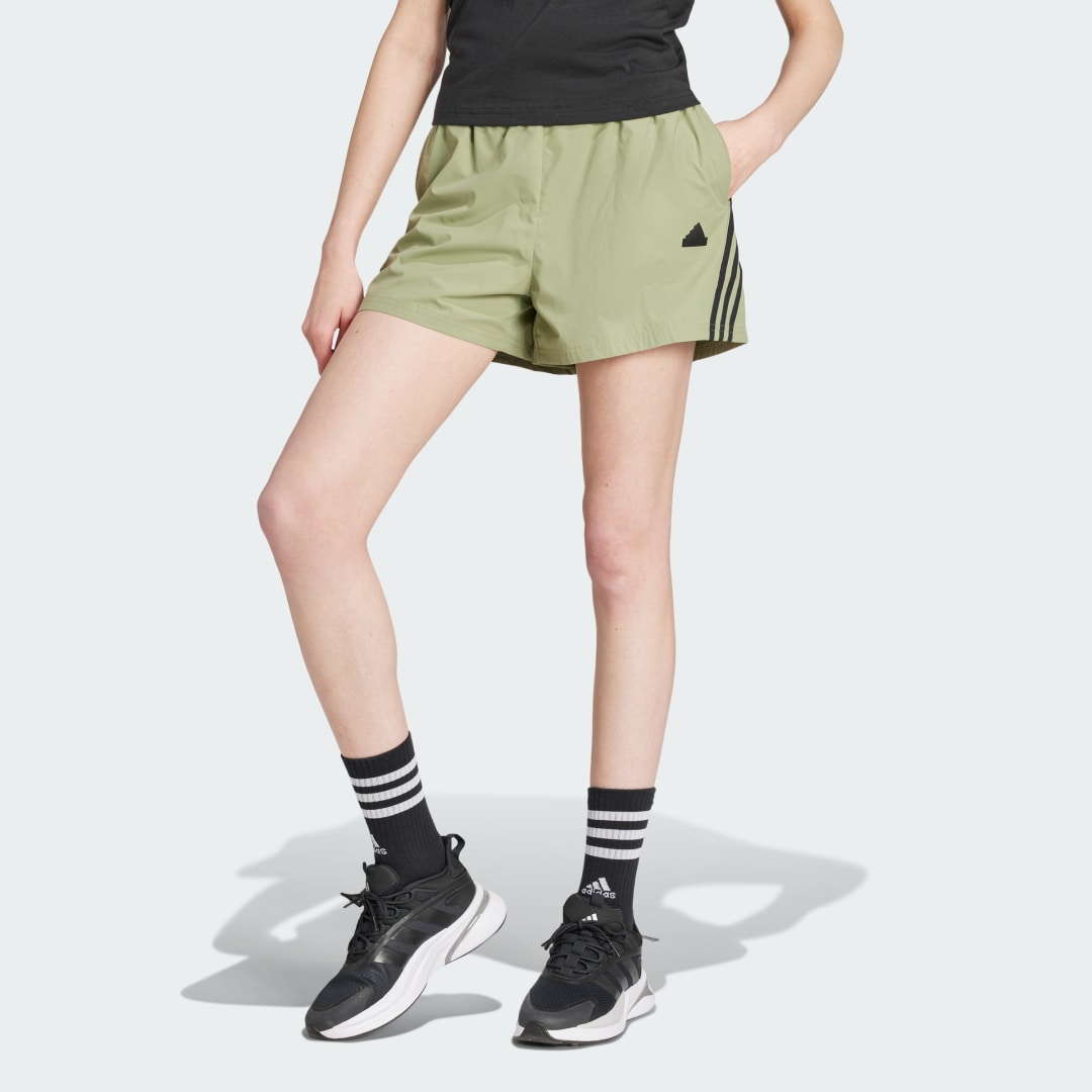 Къси панталони adidas Performance Future Icons 3-Stripes Woven Shorts Зелено | IW7707, 0
