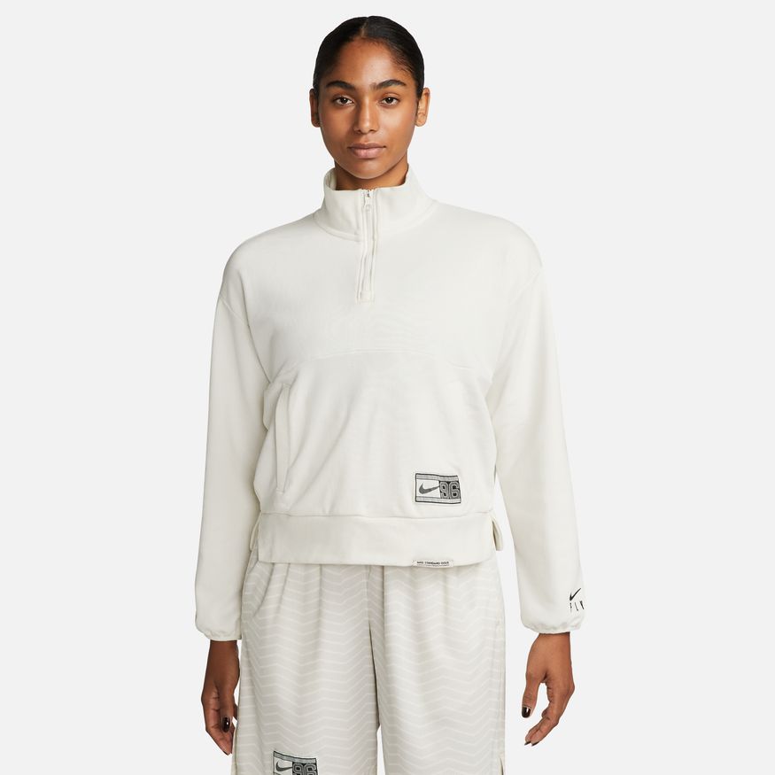 Суитчър Nike Dri-FIT Swoosh Fly 1/4 Zip Basketball Sweatshirt Бяло | DX0561-133, 0