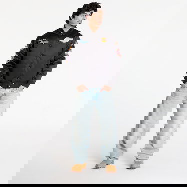 Яке бомбър Mitchell & Ness NBA Blackout Heavyweight Satin Jacket Los Angeles Lakers Черно | JK15027-LALBLCK, 5