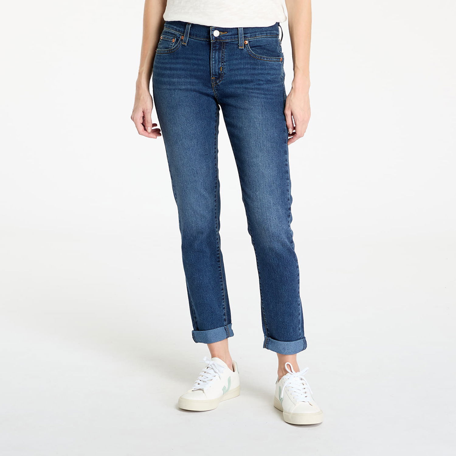Дънки Levi's Stellar Stretch Boyfriend Jeans Blue Тъмно синьо | 19887-0342, 0