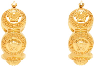 Обеци Versace Tribute Medusa Hoop Earrings "Gold" Металик | 1013207_1A00620_3J210, 0