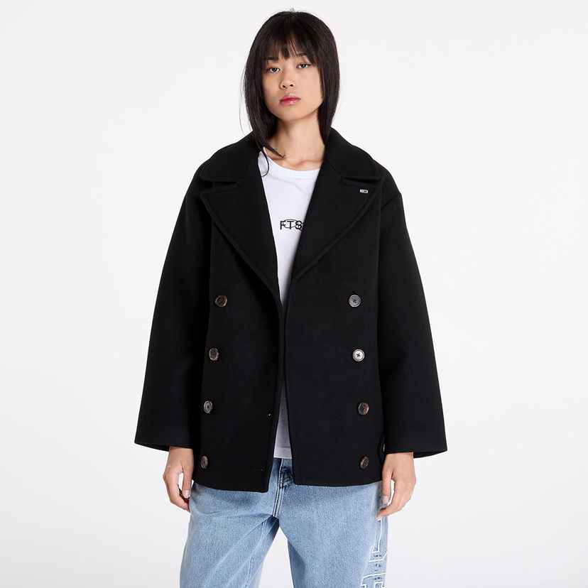 Дънки Tommy Hilfiger Coat Tommy Jeans Wool Peacoat Black M Черно | DW0DW19752 BDS