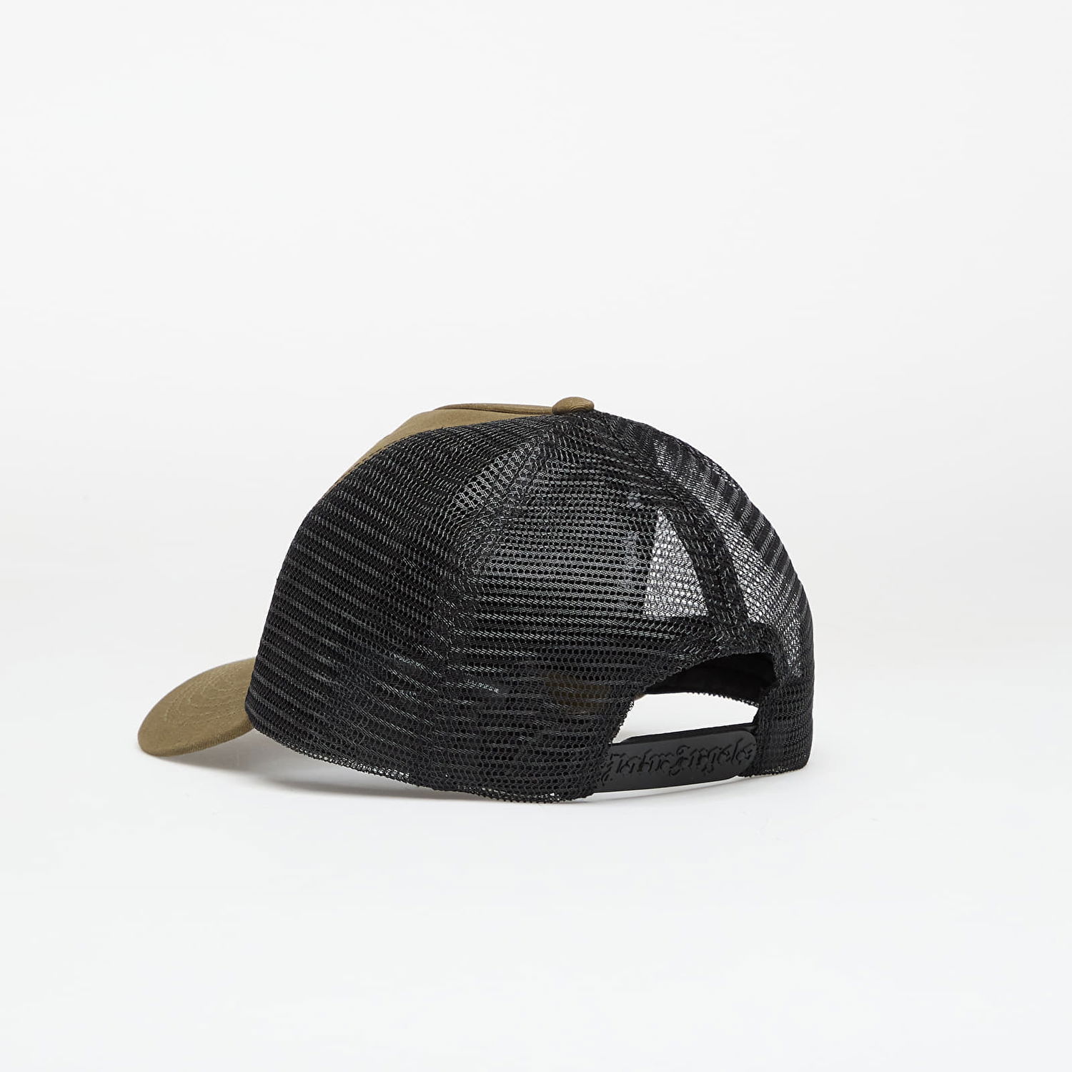 Шапка с козирка Palm Angels Spray Logo Trucker Cap Army Green/ Black Universal Кафяво | PMLB068F25FAB0025810, 1
