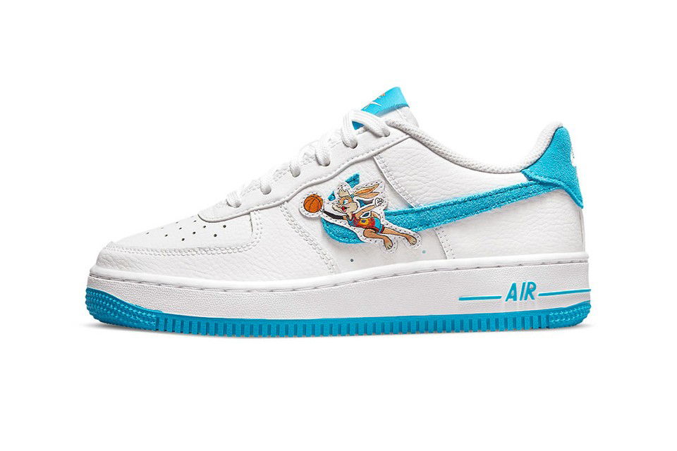 Кецове и обувки Nike Space Jam x Air Force 1 '07 "Hare" GS Бяло | DM3353-100, 0