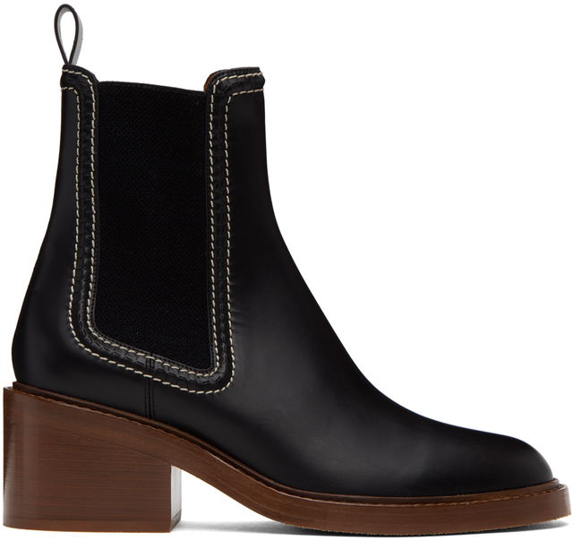 Chloé Mallo Leather Chelsea Boots