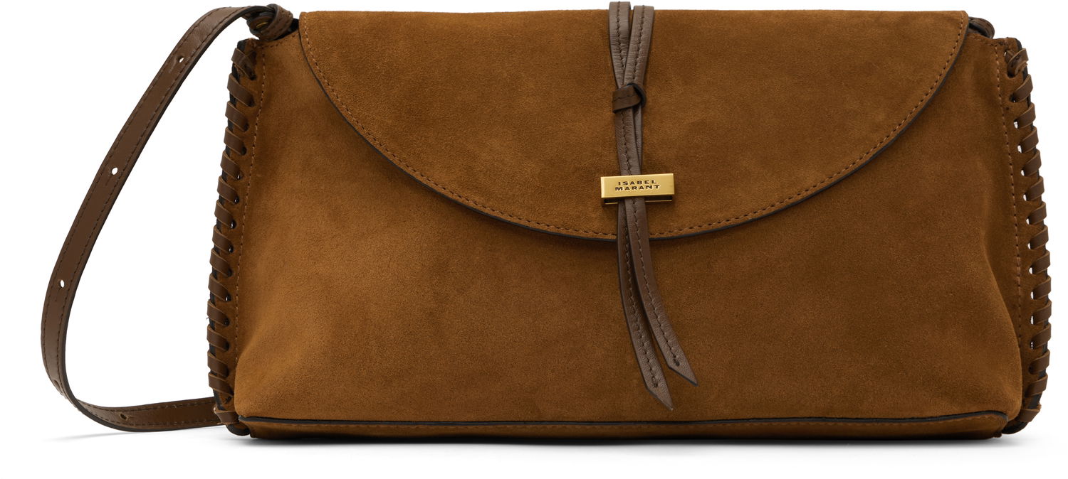 Дамска чанта ISABEL MARANT Isabel Marant Silao Suede Clutch Кафяво | PO0044FB-C1C12M, 0