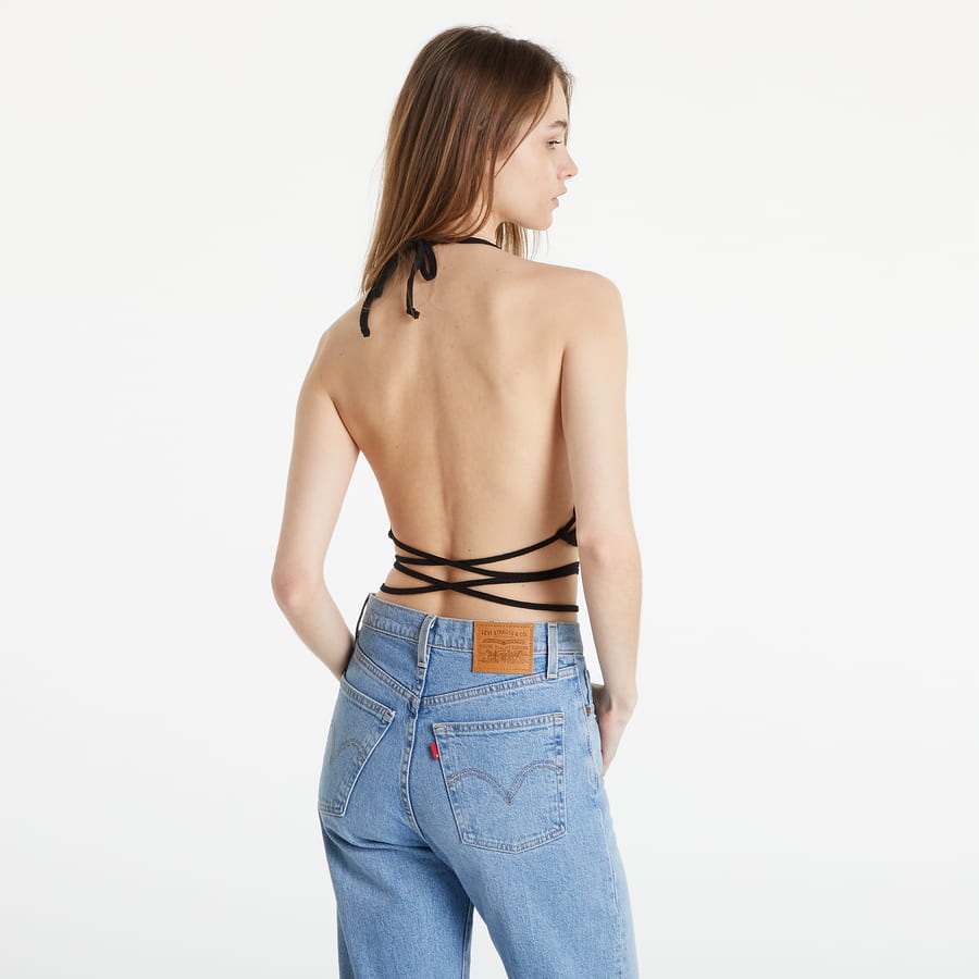 Съкратен топ Urban Classics Rib Trapeze Cropped Top Черно | TB4786 black, 1