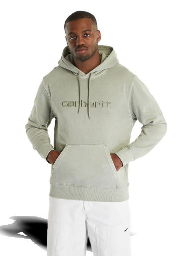 Суитчър Carhartt WIP Hooded Duster Sweat UNISEX Yucca Garment Dyed Зелено | I030145.1CTGD