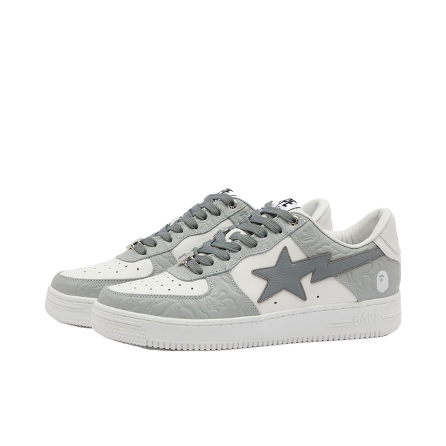 A Bathing Ape Men's BAPE Sta Nubuck Camo Sneakers in Grey, Size UK 10 | END. Clothing