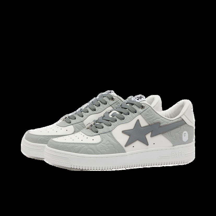 Кецове и обувки BAPE A Bathing Ape Men's BAPE Sta Nubuck Camo Sneakers in Grey, Size UK 10 | END. Clothing Сиво | 001FWK301304M-GRY