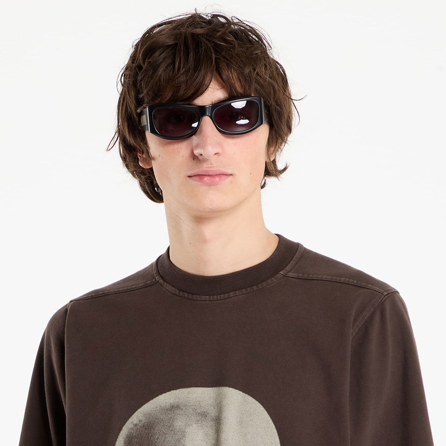 Тениска Rick Owens Rick Owens DRKSHDW Jumbo Ss Head Graphic T-shirt Кафяво | DU02E7274 RIGEP1 7808, 1