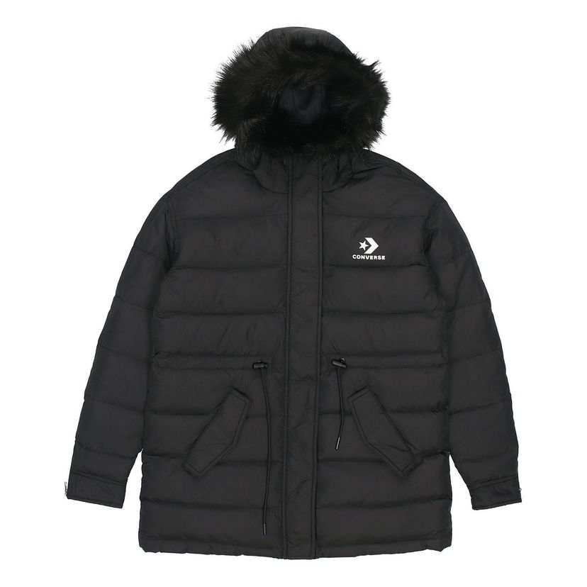 Парка Converse Long Down Jacket Черно | 10007727-A03