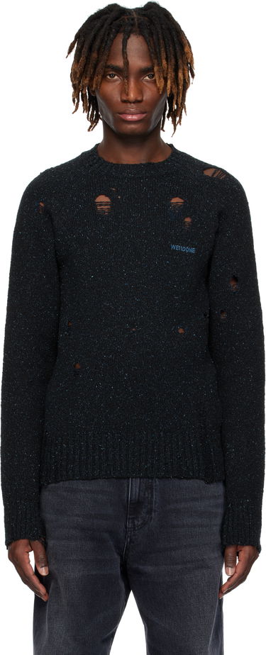 Пуловер We11done We11done Distressed Knit Sweater Черно | WD-KT0-25-623-U-NV, 0