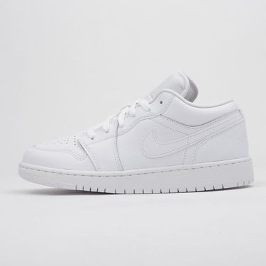 Кецове и обувки Jordan Air Jordan 1 Low "Triple White" GS Бяло | 553560-126, 0