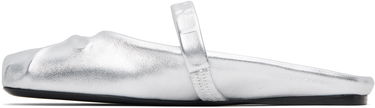 Облекло Marni Marni Leather Little Bow Sabot Slippers Металик | SBMS010400 PR695, 2